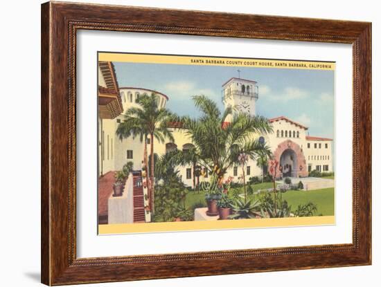 Courthouse, Santa Barbara, California-null-Framed Art Print