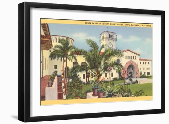 Courthouse, Santa Barbara, California-null-Framed Art Print