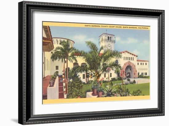 Courthouse, Santa Barbara, California-null-Framed Art Print