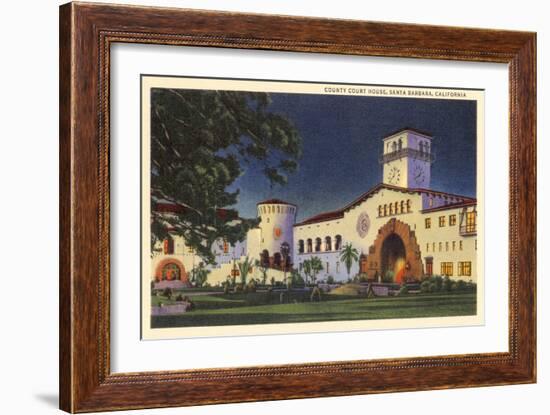 Courthouse, Santa Barbara, California-null-Framed Art Print