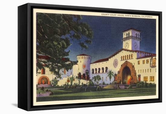 Courthouse, Santa Barbara, California-null-Framed Stretched Canvas