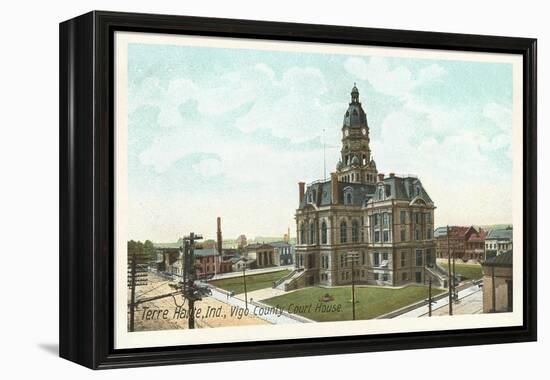 Courthouse, Terre Haute, Indiana-null-Framed Stretched Canvas