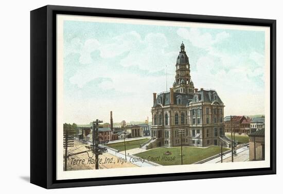 Courthouse, Terre Haute, Indiana-null-Framed Stretched Canvas