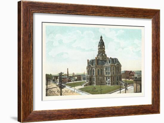 Courthouse, Terre Haute, Indiana-null-Framed Art Print