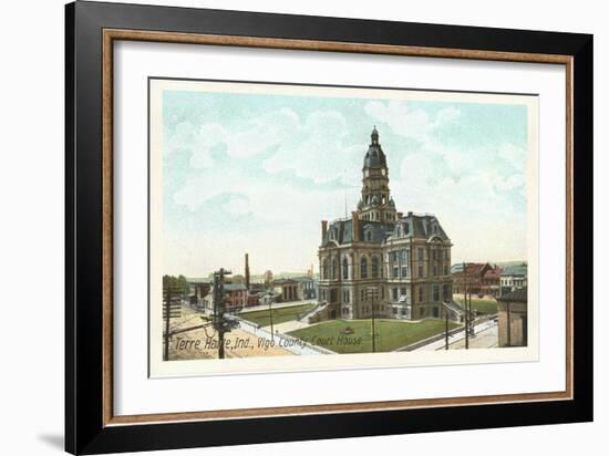 Courthouse, Terre Haute, Indiana-null-Framed Art Print