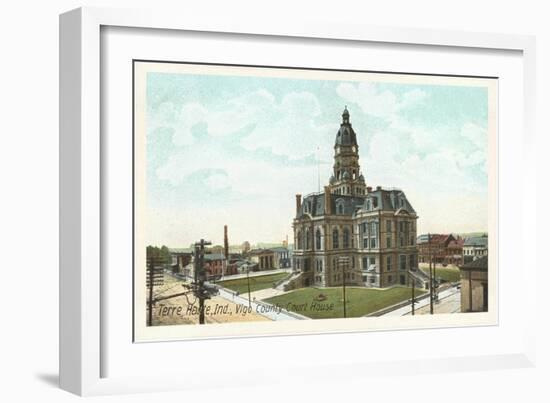 Courthouse, Terre Haute, Indiana-null-Framed Art Print