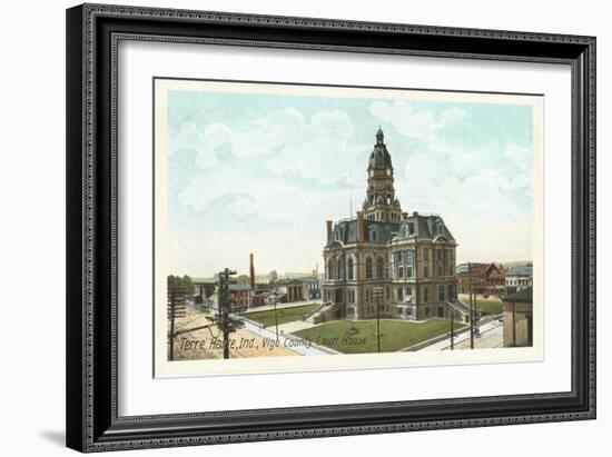 Courthouse, Terre Haute, Indiana-null-Framed Art Print