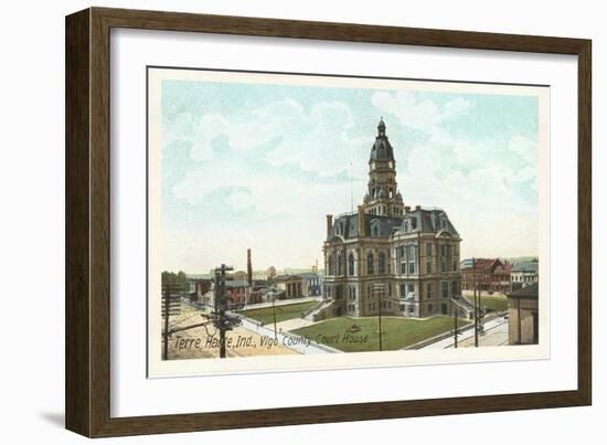 Courthouse, Terre Haute, Indiana-null-Framed Premium Giclee Print