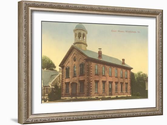 Courthouse, Woodstock, Vermont-null-Framed Art Print