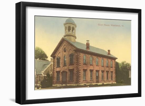 Courthouse, Woodstock, Vermont-null-Framed Art Print