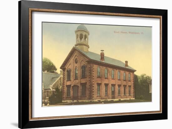 Courthouse, Woodstock, Vermont-null-Framed Art Print