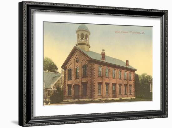 Courthouse, Woodstock, Vermont-null-Framed Art Print