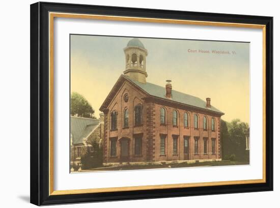 Courthouse, Woodstock, Vermont-null-Framed Art Print