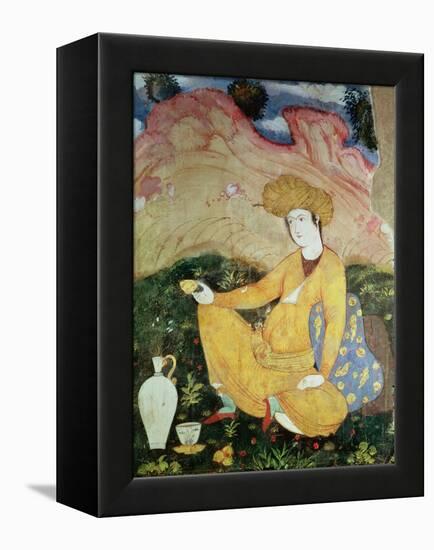 Courtier from the Court of Shah Abbas I-null-Framed Premier Image Canvas