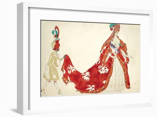 Courtier in The Sleeping Princess, 1921-Leon Bakst-Framed Premium Giclee Print