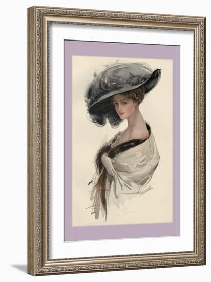 Courting Attention-Harrison Fisher-Framed Art Print