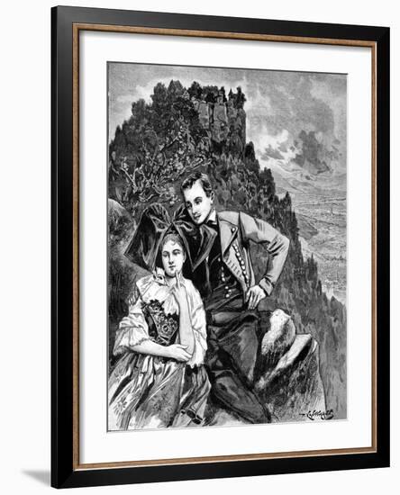 Courting Traditions in Alsace France 1902-Chris Hellier-Framed Giclee Print