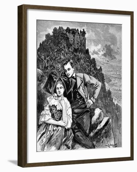 Courting Traditions in Alsace France 1902-Chris Hellier-Framed Giclee Print