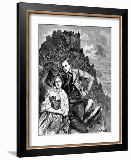 Courting Traditions in Alsace France 1902-Chris Hellier-Framed Giclee Print