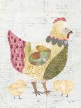 Patchwork Chickens III-Courtney Prahl-Art Print