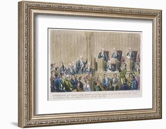 Courtroom Scene-Robert Cruickshank-Framed Photographic Print