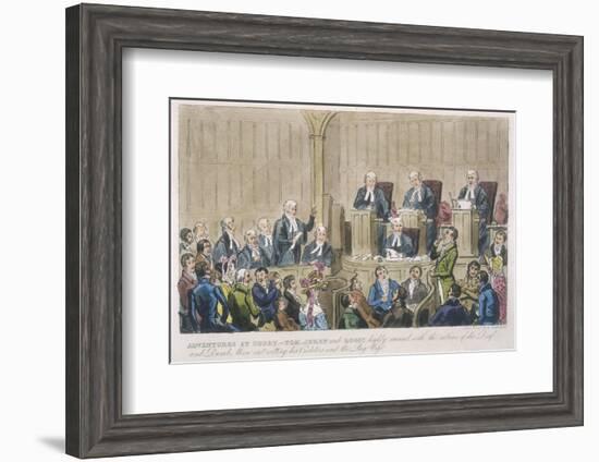 Courtroom Scene-Robert Cruickshank-Framed Photographic Print