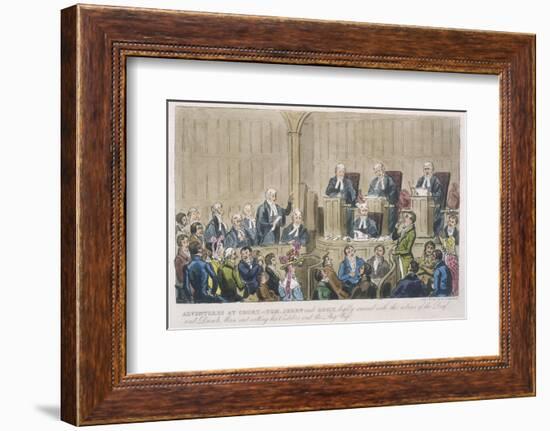 Courtroom Scene-Robert Cruickshank-Framed Photographic Print