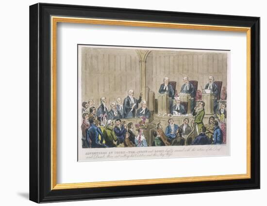 Courtroom Scene-Robert Cruickshank-Framed Photographic Print