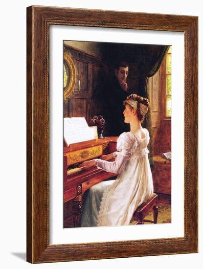 Courtship, 1903-Edmund Blair Leighton-Framed Giclee Print