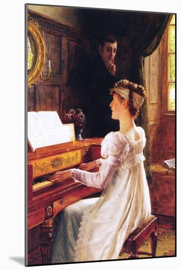 Courtship, 1903-Edmund Blair Leighton-Mounted Giclee Print