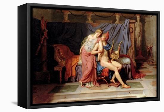 Courtship of Paris and Helen-Jacques-Louis David-Framed Stretched Canvas