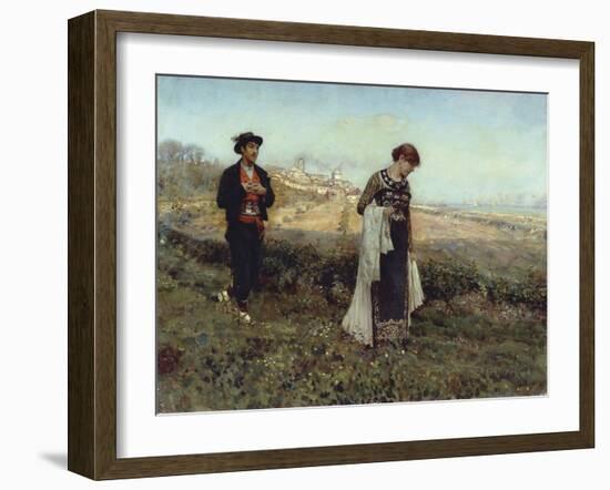 Courtship-Francesco Paolo Michetti-Framed Giclee Print