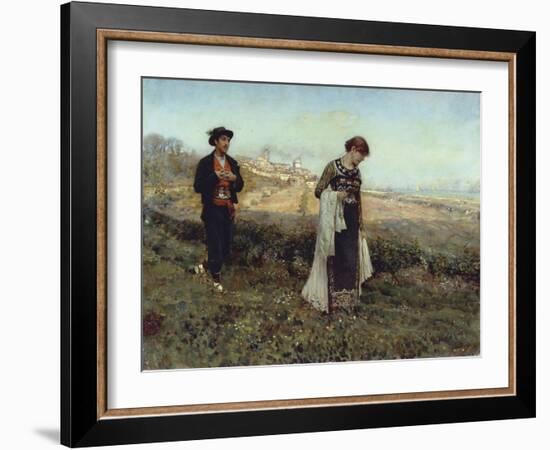 Courtship-Francesco Paolo Michetti-Framed Giclee Print