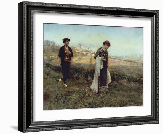 Courtship-Francesco Paolo Michetti-Framed Giclee Print