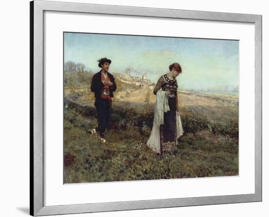 Courtship-Francesco Paolo Michetti-Framed Giclee Print