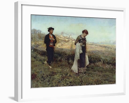 Courtship-Francesco Paolo Michetti-Framed Giclee Print