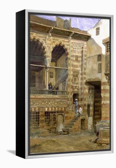 Courtyard, Al Hosh, in the House of Shiekh Sadat, Cairo, 1873-Frank Dillon-Framed Premier Image Canvas