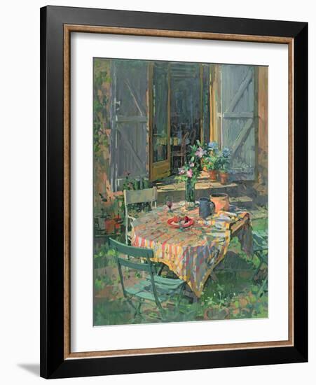 Courtyard and Blue Doors-Susan Ryder-Framed Giclee Print