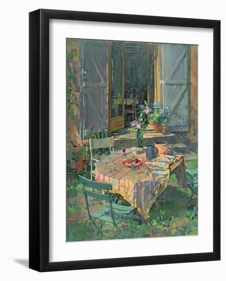 Courtyard and Blue Doors-Susan Ryder-Framed Giclee Print