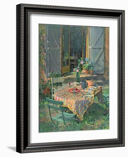 Courtyard and Blue Doors-Susan Ryder-Framed Giclee Print