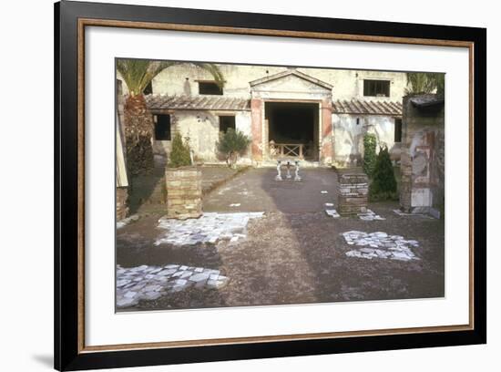 Courtyard at the Roman Villa, the House of the Stags, Herculaneum, Italy-CM Dixon-Framed Photographic Print