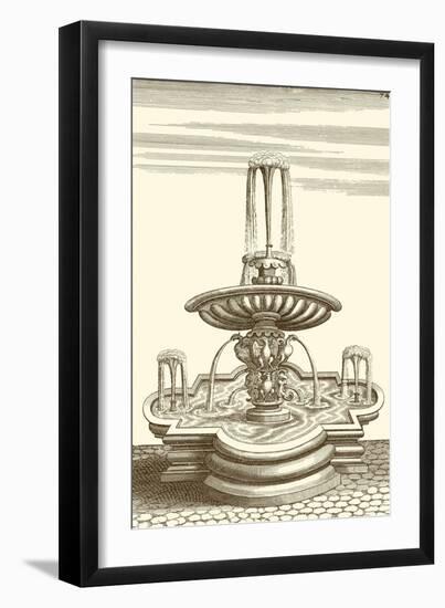 Courtyard Fountain V-Vision Studio-Framed Art Print