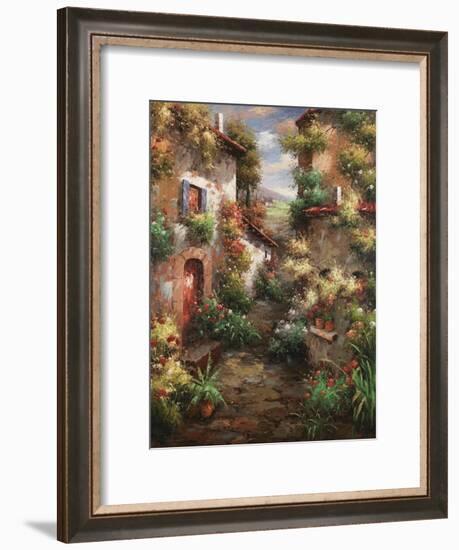 Courtyard Garden-Mauro-Framed Art Print