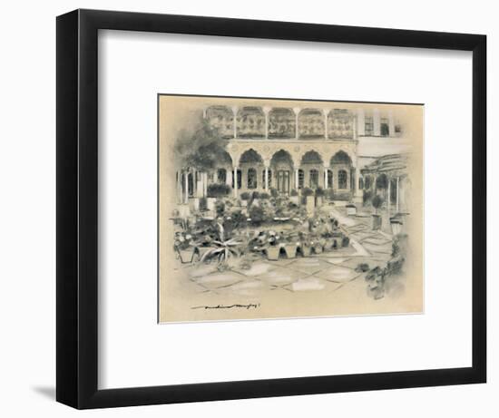 'Courtyard in Damascus', 1903-Mortimer L Menpes-Framed Giclee Print