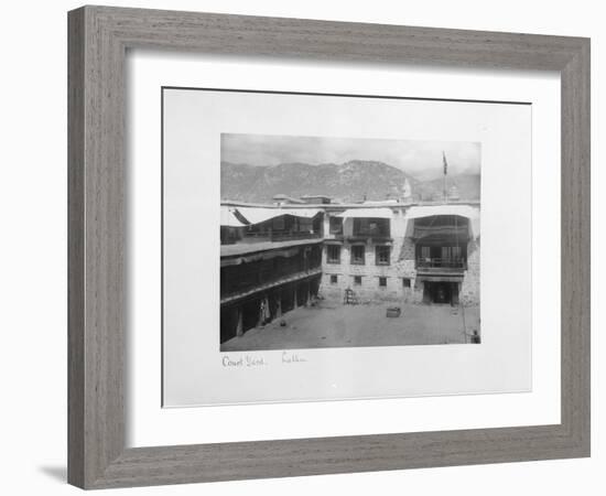 Courtyard, Lalhu, Tibet, 1903-04-John Claude White-Framed Giclee Print