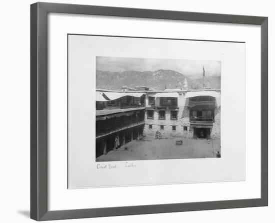 Courtyard, Lalhu, Tibet, 1903-04-John Claude White-Framed Giclee Print