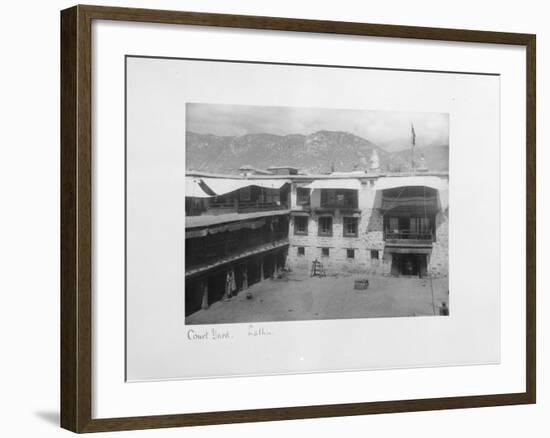 Courtyard, Lalhu, Tibet, 1903-04-John Claude White-Framed Giclee Print