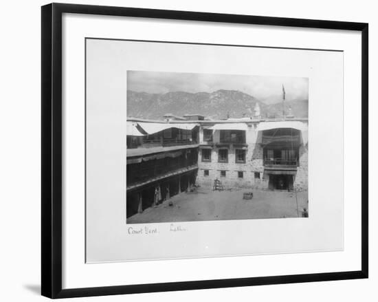 Courtyard, Lalhu, Tibet, 1903-04-John Claude White-Framed Giclee Print