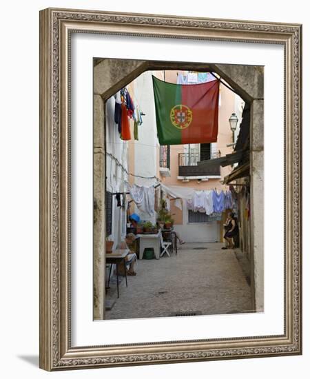Courtyard, Lisbon, Portugal-Demetrio Carrasco-Framed Photographic Print