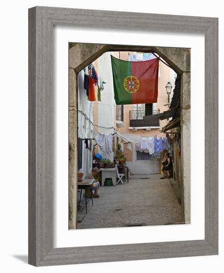 Courtyard, Lisbon, Portugal-Demetrio Carrasco-Framed Photographic Print